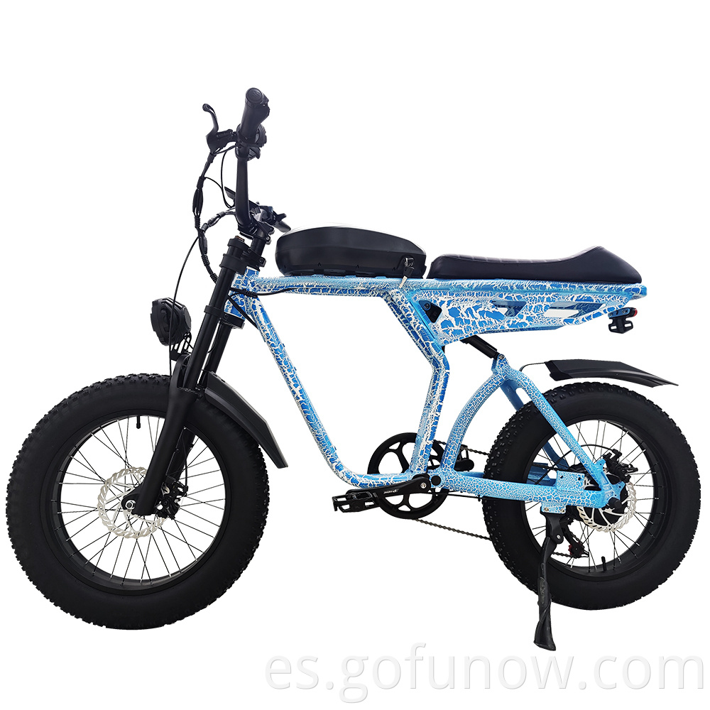 Bicicleta eléctrica neumático grasa de 20 pulgadas fuera de carretera ebike 1000W 48V 20AH Potente bicicleta eléctrica de montaña para adultos ciclismo e bicicleta